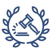 probate division icon with court gavel